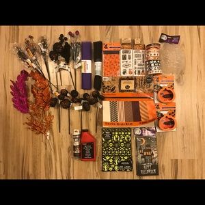 Lot of Halloween Decor and Craft Items